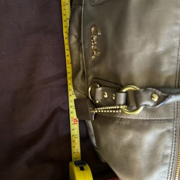 Coach J1149-F15447 Ashley Bronze Leather Satchel & dust bag pristine - Picture 3 of 11